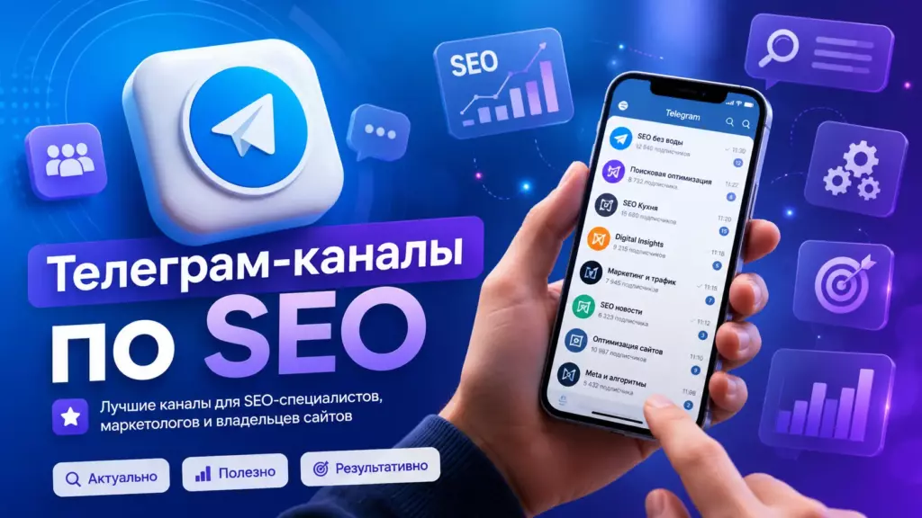 Список топовых TG-пабликов про продвижение сайтов